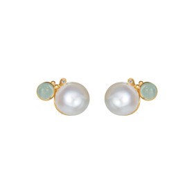         Gelbgold, Ohrringe, Ole Lynggaard Copenhagen BoHo Ohrstecker groß A2930-406