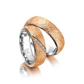 Weißgold, Ringe, Meister Trauringe Individuals 112.8972.01/112.8972.00-R
