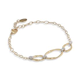 Weißgold, Armschmuck, Marco Bicego Marrakech Onde Armband BG771_B2_YW_M5