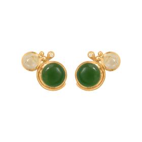 Gelbgold, Ohrringe, Ole Lynggaard Copenhagen Lotus Ohrstecker A2932-403