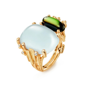 Gelbgold, Ringe, Ole Lynggaard Copenhagen BoHo Doppelring A3206-402