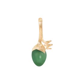 Gelbgold, Halsschmuck, Ole Lynggaard Copenhagen Lotus Sprout Anhänger A2662-414