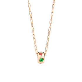 Roségold, Halsschmuck, Pomellato Iconica Halskette mit Anhänger PCB9010O7000000VA