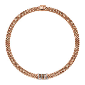 Weißgold, Halsschmuck, FOPE Panorama Collier mit Diamanten 58812CX_BB_R_BBX_042