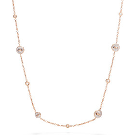         Roségold, Halsschmuck, Pomellato Pom Pom Dot wendbare Halskette PCC6031O7WHRDB000