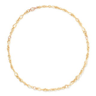 Gelbgold, Halsschmuck, Ole Lynggaard Copenhagen Love Collier mini, Ref: A1738-411