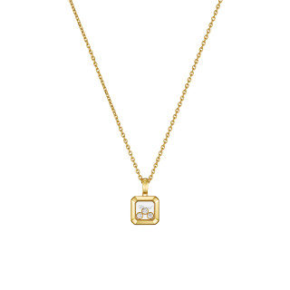 Gelbgold, Halsschmuck, Chopard Happy Diamonds Icons Anhänger mit Halskette, Ref: 79A115-0001