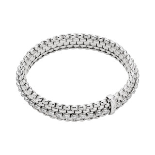 Weißgold, Armschmuck, FOPE Eka Flex'it Armband mit Diamantpavé, Ref: 58504BX_PB_B_BBX_00S