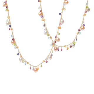 Gelbgold, Halsschmuck, Marco Bicego Paradise Halskette, Ref: CB2585_MIX114_Y_02