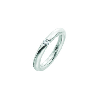 Weißgold, Ringe, Heinz Mayer Solitairring 0.10 ct., Ref: E1847