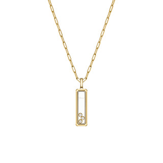 Gelbgold, Halsschmuck, Chopard Happy Diamonds Icons Anhänger mit Halskette, Ref: 79A202-0001