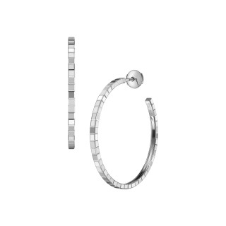Weißgold, Ohrringe, Chopard Ice Cube Creolen, Ref: 837702-1007