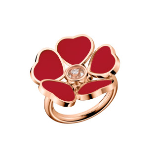 Roségold, Ringe, Chopard Happy Hearts Flowers Ring, Ref: 82A085-5805