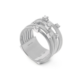 Weißgold, Ringe, Marco Bicego Goa Ring, Ref: AG277 B W