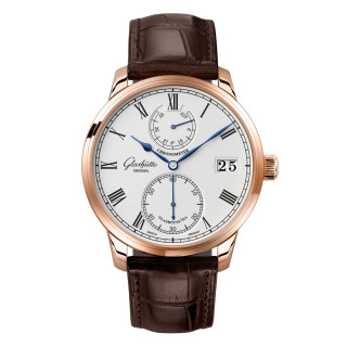 Damen- und Herrenuhr, Glashütte Original Senator Chronometer, Ref: 1-58-01-02-05-30