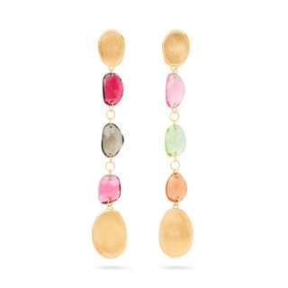 Gelbgold, Ohrringe, Marco Bicego Lunaria Color Ohrhänger, Ref: OB1900 TM01 Y