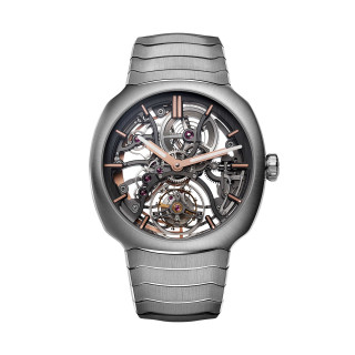 Damen- und Herrenuhr, H. Moser & Cie Streamliner Tourbillon Skeleton, Ref: 6814-1200