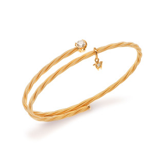 Gelbgold, Armschmuck, Wellendorff Armband UMARME MICH. Power of solitaire, Ref: 304844-0017