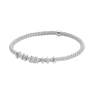 Armschmuck, Weißgold, FOPE Prima Flex'it Armband