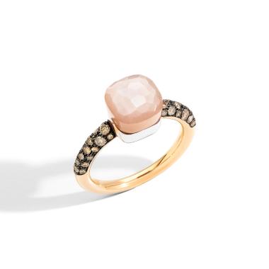 Ringe, Weißgold, Pomellato Nudo Ring Chocolate Petit