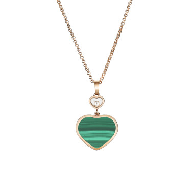 Halsschmuck, Roségold, Chopard Happy Hearts Anhänger