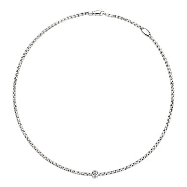 Halsschmuck, Weißgold, FOPE Eka Tiny Flex'it Collier