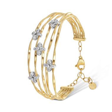 Armschmuck, Weißgold, Marco Bicego Marrakech Onde Armreif
