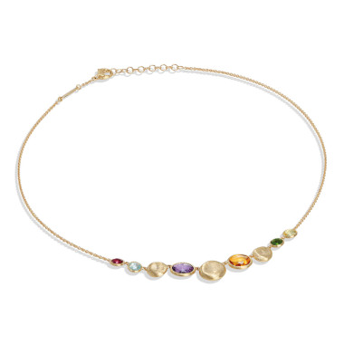 Halsschmuck, Gelbgold, Marco Bicego Jaipur Colour Halskette