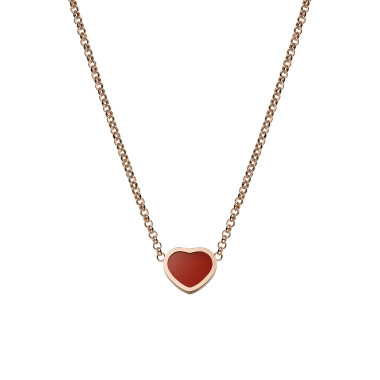         Roségold, Halsschmuck, Chopard Happy Hearts Halskette