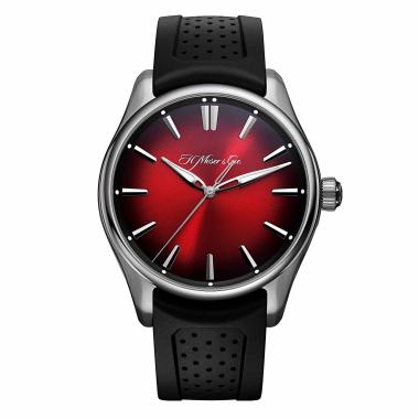 Herrenuhr, Automatik, H. Moser & Cie Pioneer Centre Seconds Swiss Mad Red