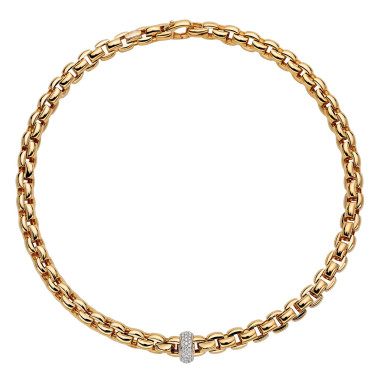 Gelbgold, Halsschmuck, FOPE Eka Collier 