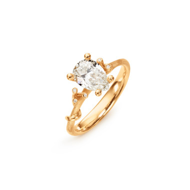         Gelbgold, Ringe, Ole Lynggaard Copenhagen Nature Solitaire Ring