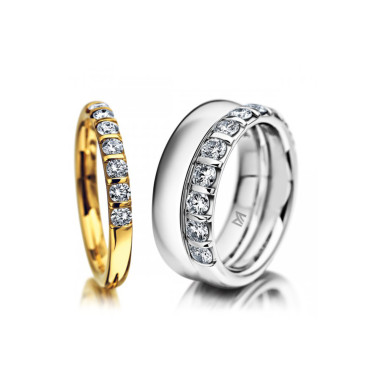 Ringe, Weißgold, Meister Memoireringe