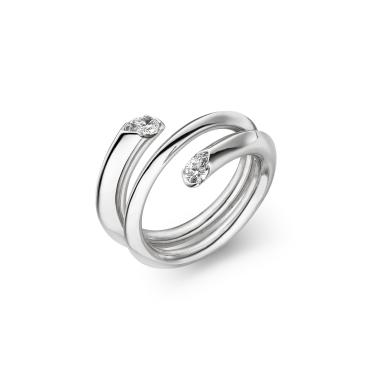 Weißgold, Ringe, Schaffrath CALLA Designer-Ring