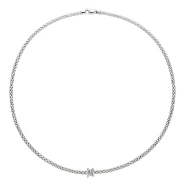 Halsschmuck, Weißgold, FOPE Prima Flex'it Collier