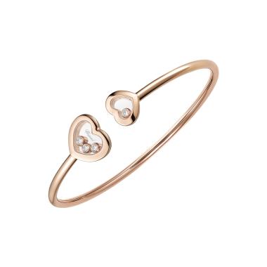 Armschmuck, Roségold, Chopard Happy Diamonds Icons Armreif