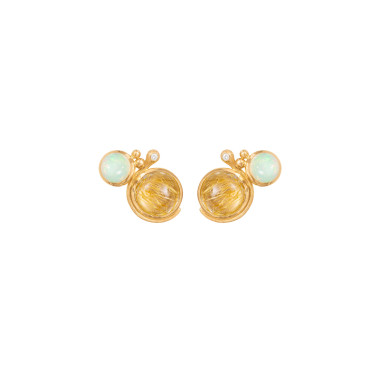         Gelbgold, Ohrringe, Ole Lynggaard Copenhagen Lotus Ohrstecker