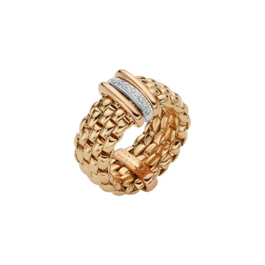         Gelbgold, Ringe, FOPE Panorama Flex'it Ring mit Diamanten