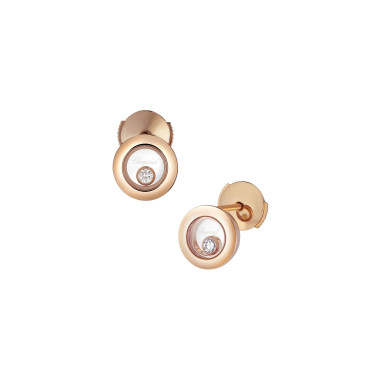 Ohrringe, Roségold, Chopard Happy Diamonds Icons Ohrstecker