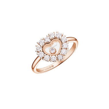 Ringe, Roségold, Chopard Happy Diamonds Icons Joaillerie Ring