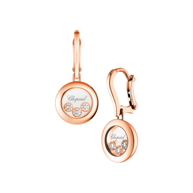 Ohrringe, Roségold, Chopard Happy Diamonds Icons Ohrringe