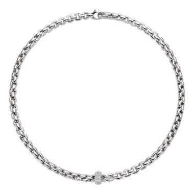 Halsschmuck, Weißgold, FOPE Eka Flex'it Collier
