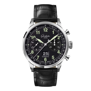         Damen- und Herrenuhr, Automatik, Glashütte Original Senator Chronograph Navigator