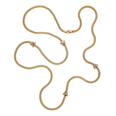 Halsschmuck, Weißgold, FOPE Prima Flex'it Collier