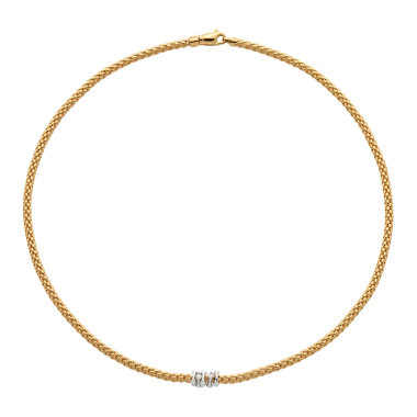 Halsschmuck, Weißgold, FOPE Prima Flex'it Collier