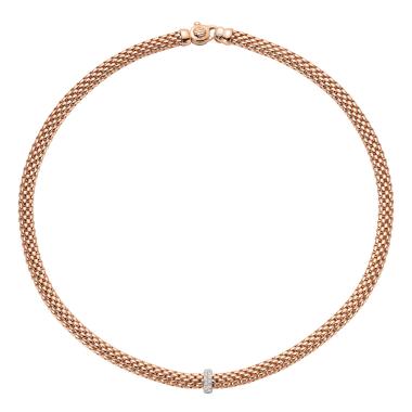Halsschmuck, Weißgold, FOPE Vendôme Flex'it Collier