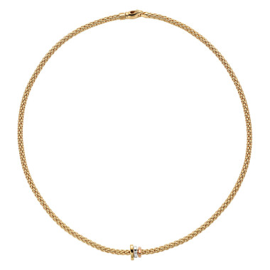 Halsschmuck, Gelbgold, FOPE Prima Collier