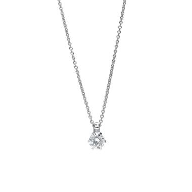 Halsschmuck, Gold, Heinz Mayer Solitaircollier 0.50ct
