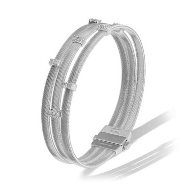 Armschmuck, Weißgold, Marco Bicego Masai Armband