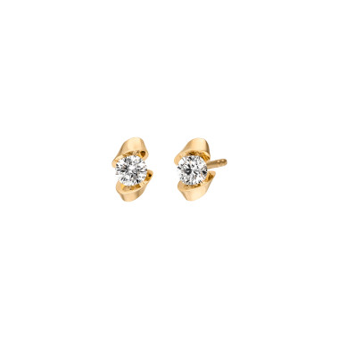 Gelbgold, Ohrringe, Schaffrath CALLA Ohrstecker